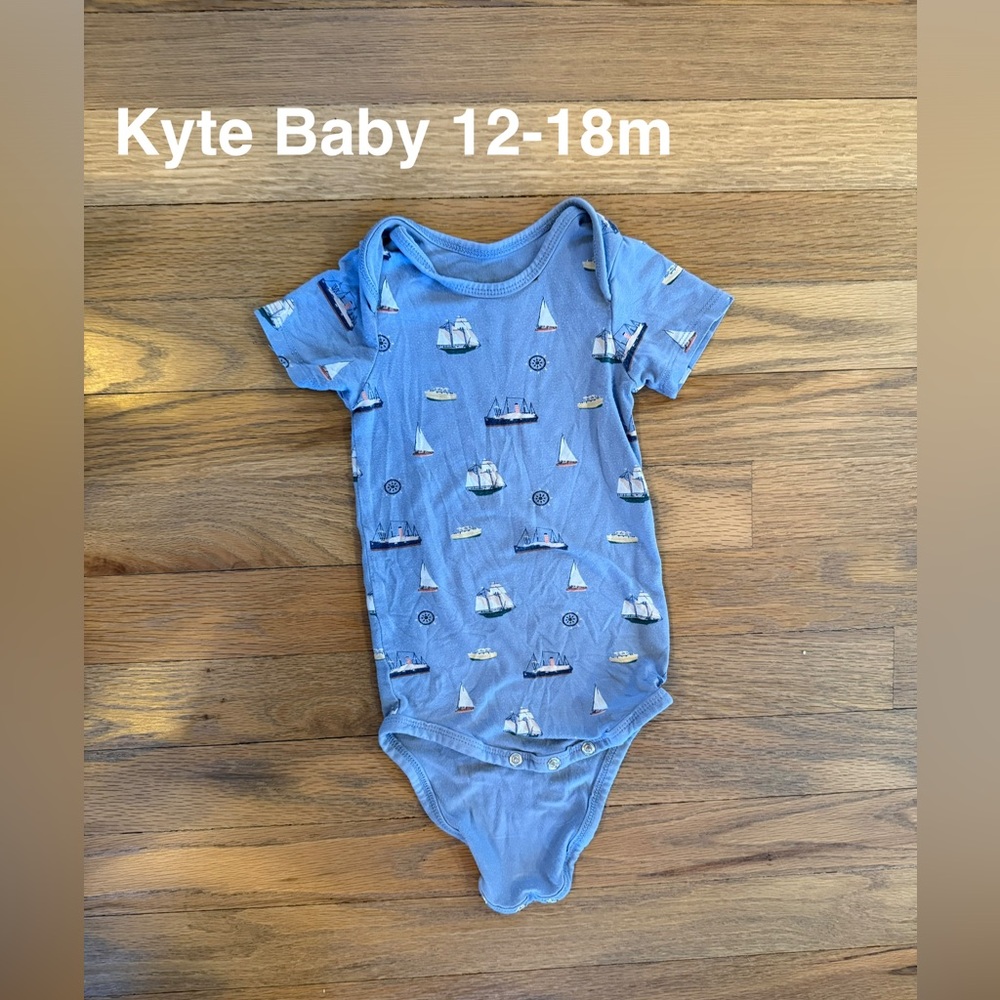 Kyte BABY Blue Nautical Bodysuit
